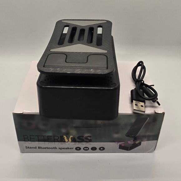 BETTERBASS Tablet, Smartphone Bluetooth Speaker Charging Stand 360 Swivel - Picture 2 of 7